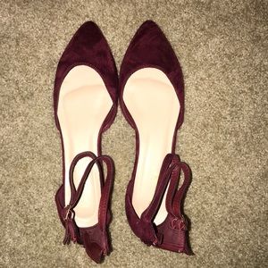 Suede flats